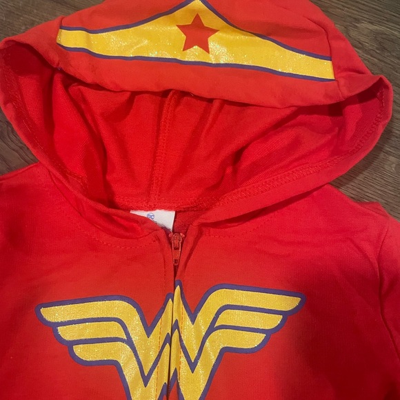 DC Wonder Woman Hooded Zip Sweatshirt, Girls 7-8, NWOT - Picture 2 of 6